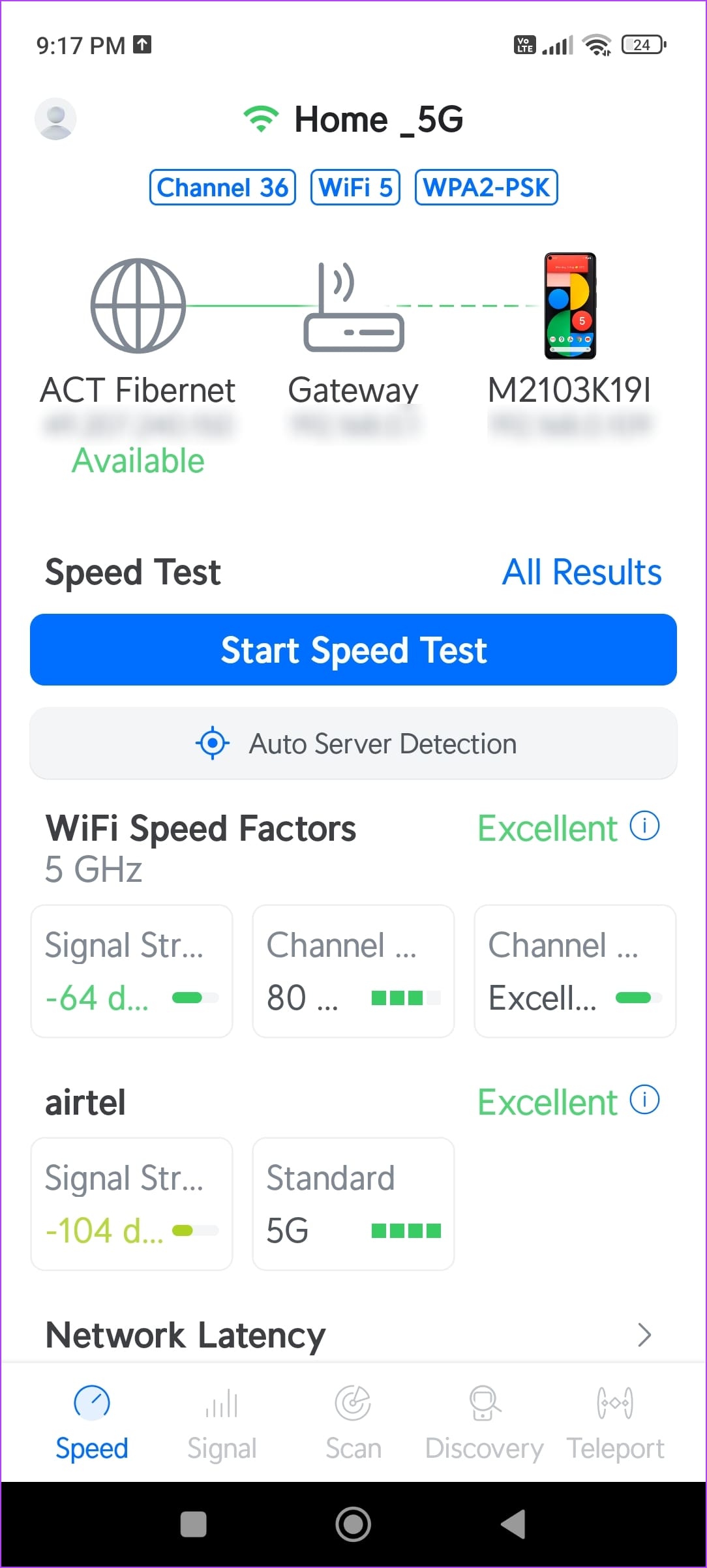 WiFiman signal kuchi