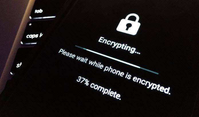 Android telefonini shifrlash jarayoni
