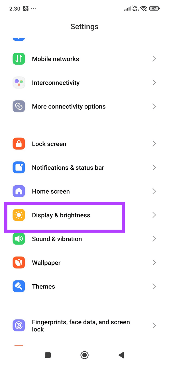 Xiaomi sozlamalari