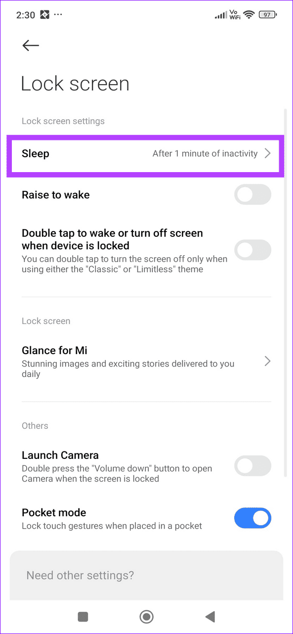Xiaomi kutish rejimi