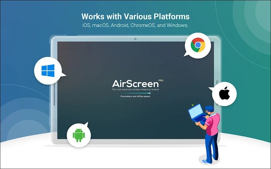 Android TV uchun AirScreen ekran uzatish ilovasi