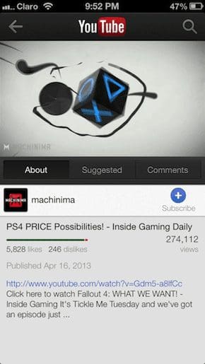 YouTube izohlar bo